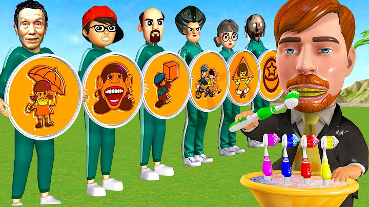 Scary Teacher 3D vs Squid Game - Toothpaste Challenge to Whiten Teeth