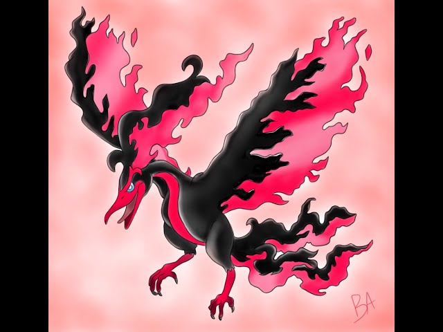 Desenho para colorir Pokémon Sword e Shield : Galarian Moltres 31