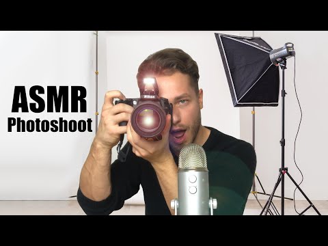 ASMR Photoshoot Roleplay 📸 (Camera Sounds, Face Brushing, Whisper Sounds) (ASMR German/Deutsch)