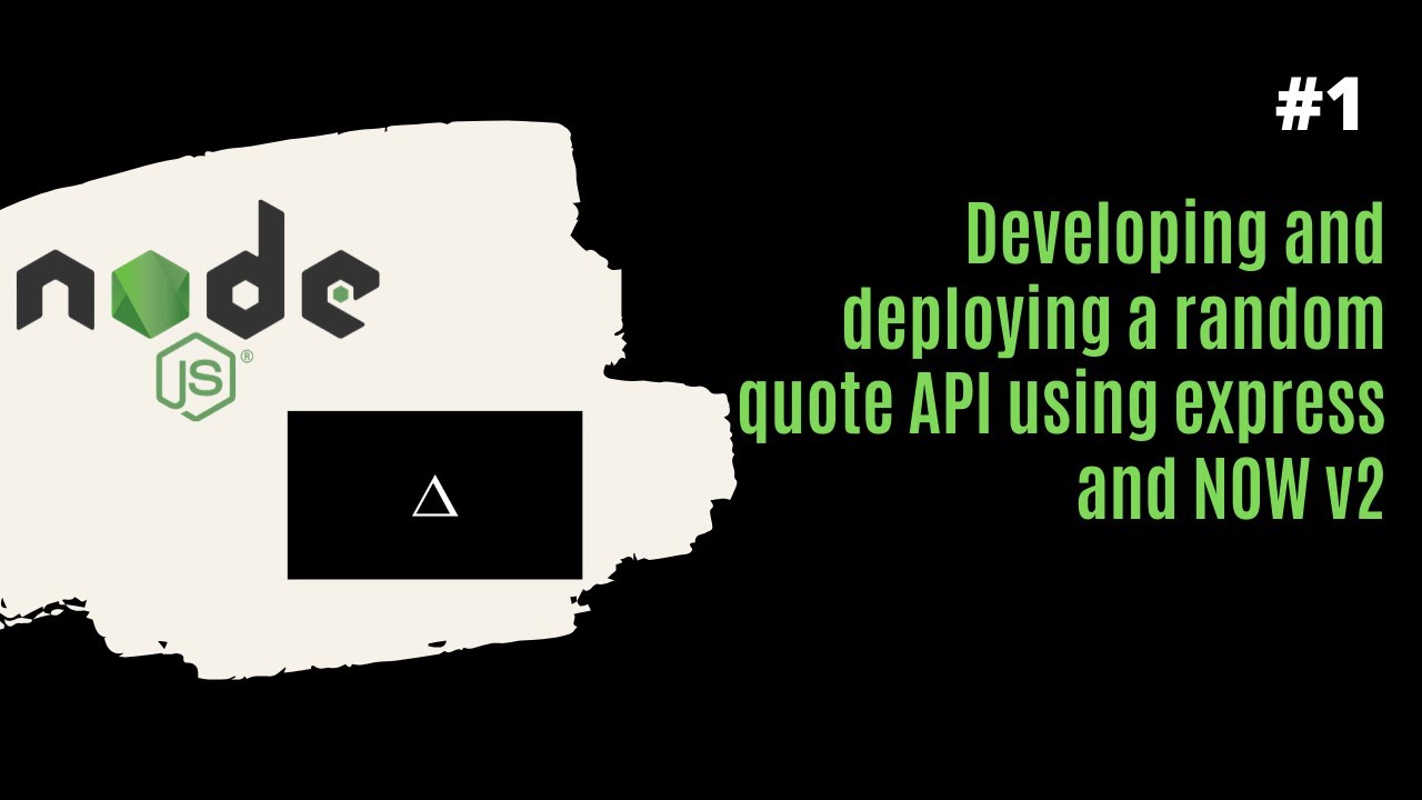 Developing and deploying a random quote API using express from scratch ...