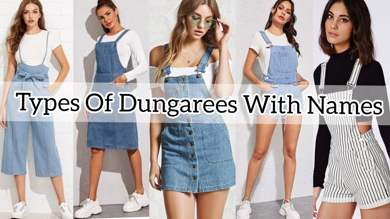 Different Types Of Dungarees With Names// Dungarees Outfits For Girls// 