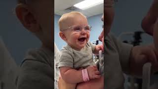 the child was the sea hermother firsttime clear visibility see the baby reaction and feelings #viral