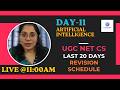 🔥 UGC NET Rapid Revision Series | DAY-11 ARTIFICIAL INTELLIGENCE