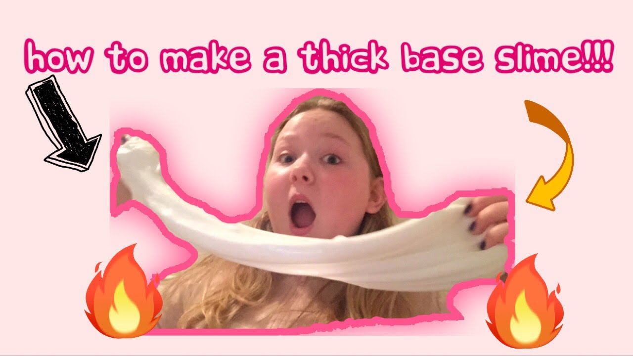 Slime Rant Base How to make a thick slime base!!!! - YouTube
