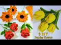 3 DIY Popular Flowers | How to Make 3 Popular Flowers with Pipe Cleaners