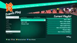 Summer Olympics 2012 Events List