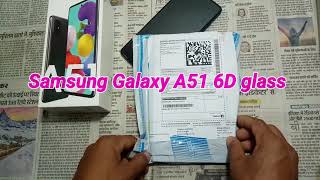 Samsung Galaxy A51 tempered Glass // 6D tempered glass screenshot 1