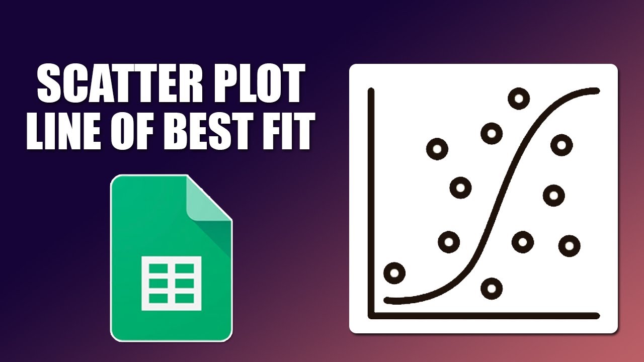 How to make a scatter plot in google sheets with line of best fit - YouTube