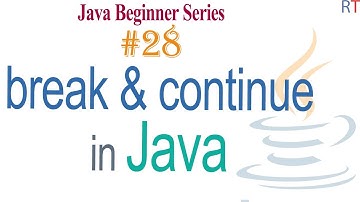 Java-28- break and continue in Java | Jump statements in Java