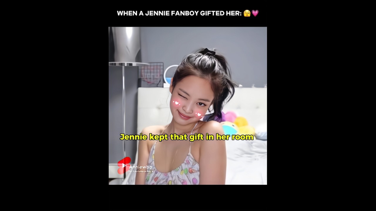 When a fan gifted jennie 😭💗 