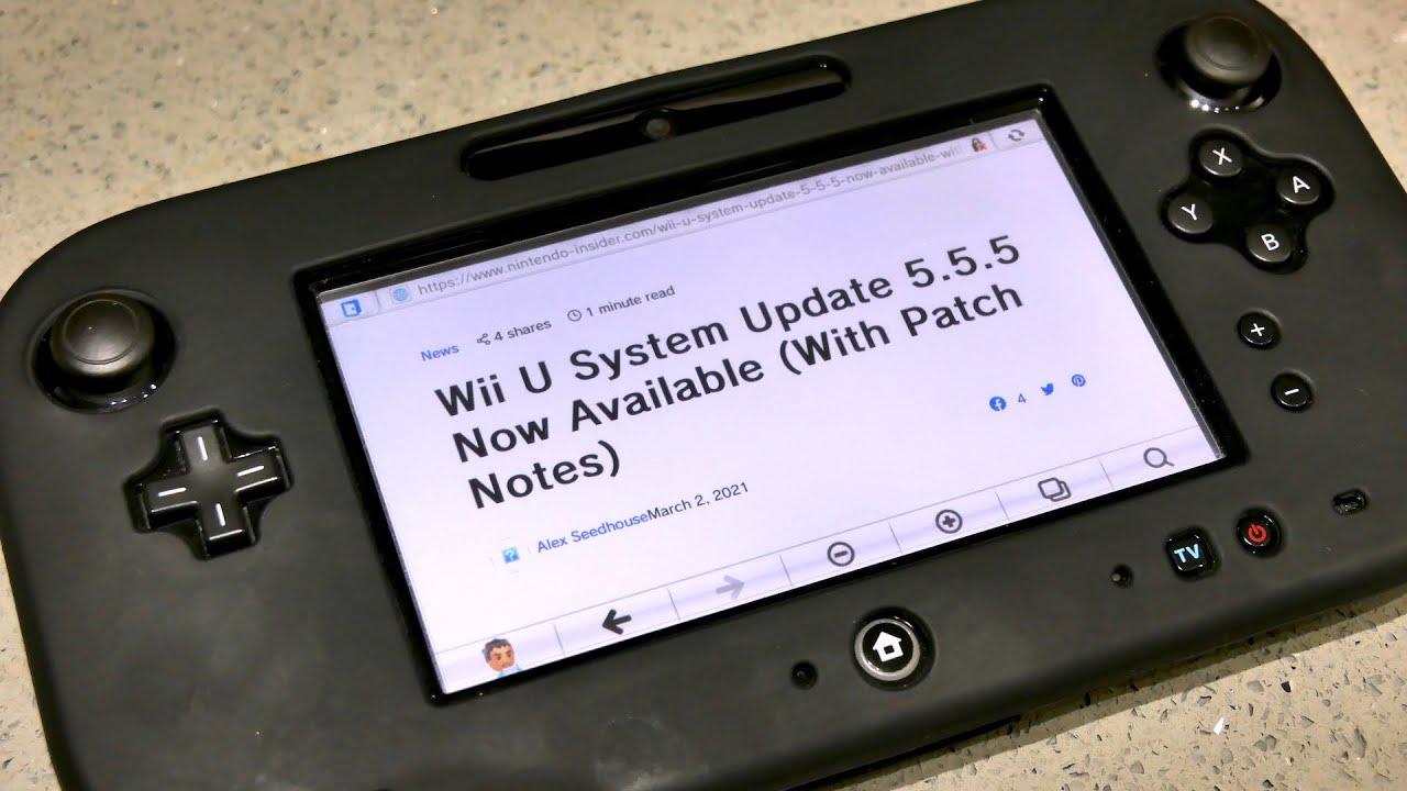 Brig compenseren opzettelijk Updating a modded Wii U to 5.5.5 in 2021 - YouTube