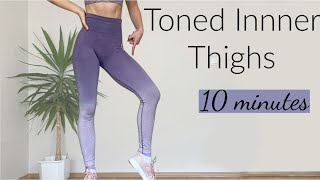 TONE YOUR INNER THIGHS in 2 weeks | 10 Minute Home Workout For Slimmer Inner Thighs