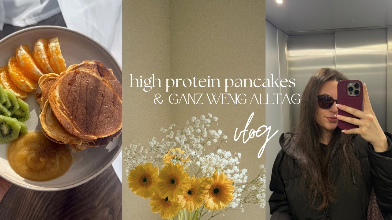 Das beste High Protein Pancakes Rezept ever! 🥞& ganz wenig Alltag👀 | aboutjessey 