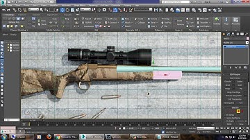 Tutorial on modeling a 3d sniper gun in 3dsmax. ( part 1)
