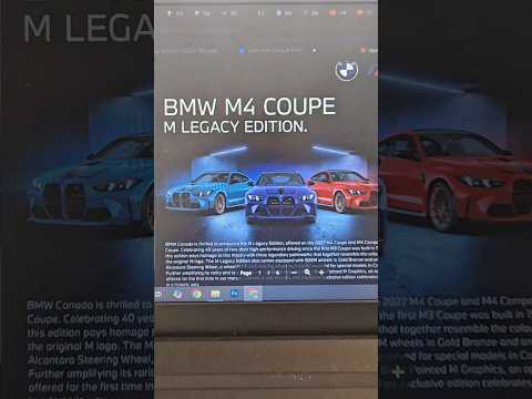 2027 BMW M4 M Legacy Edition to commemorate 40 years of M Coupes! #bmw #g82 #m4