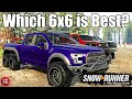 SnowRunner: What is THE ULTIMATE 6X6!? Let's Find Out! Velociraptor vs Gladiator vs Maximus