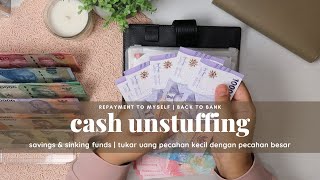 Cash Unstuffing &amp; Condensing | Tarik Tunai dari Tabungan Binder | Tukar tukar Uang Kecil