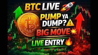 🚀 BITCOIN LIVE TRADING 🔥 | BTC Pump Ya Dump? 💰 Live Entry &amp; Analysis | Crypto Live