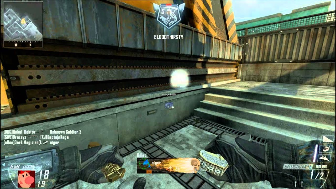 Call of Duty Black Ops 2 Diamond Ballistic Knife gameplay YouTube