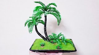 How To Make A Stunning Miniature Coconut Wire Tree