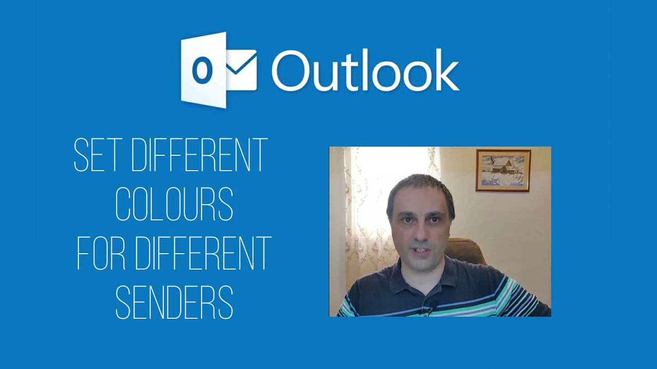 Color Coding Emails Based On Sender In Outlook YouTube