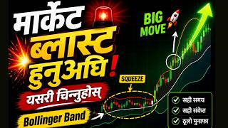 मार्केट ब्लास्ट हुनुअघि यसरी चिन्नुहोस् | Bollinger Band