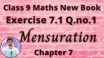 TN Class 9 Maths Mensuration Exercise 7.1 Q.no.1 Chapter 7 Alexmaths Heron’s Formula