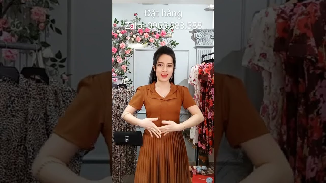 Đầm Dự Tiệc Xếp Ly Cổ Vest Sang Trọng Đầm Dạo Phố Đầm... - youtube