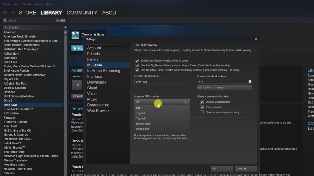 How To Enable Fps Meter On Steam Games Youtube