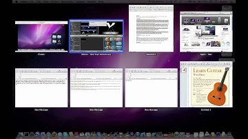 Exposé & Dock Exposé in Mac OSX Snow Leopard (under 2:00)
