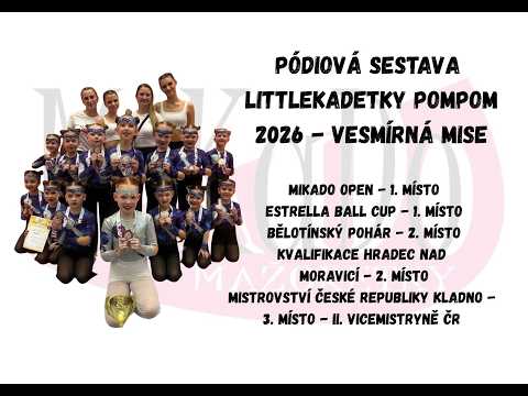 MiKaDo Karviná, pódiová sestava pompom 2026 - VESMÍRNÁ MISE