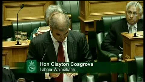 Question Time: Hon Clayton Cosgrove to the Chairperson of the Law and Order Committee