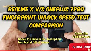 Realme x vs Oneplus 7 pro fingerprint unlock speedtest comparison