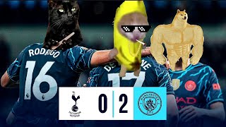 CAT MEMES: TOTTENHAM HOTSPUR 0-2 MANCHESTER CITY // PREMIER LEAGUE 2023/24 HIGHLIGHTS