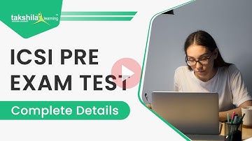 ICSI PRE EXAM TEST | CS Executive & CS Professional | ICSI Pre Examinations Test