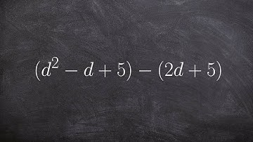 How to subtract a trinomial from a polynomial