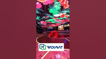 Transparent sky ceiling LED display screen
