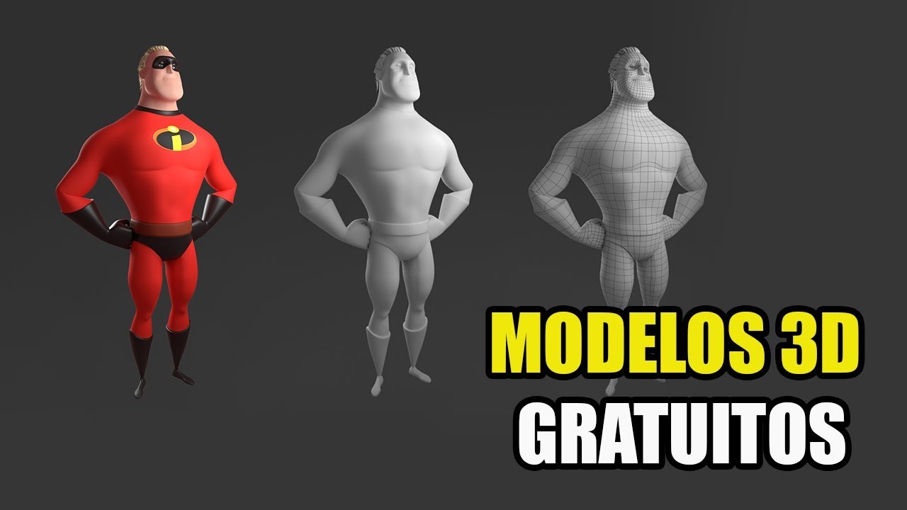 3 SITES PARA BAIXAR MODELOS 3D GRATUITOS | CRIE SEUS JOGOS - YouTube