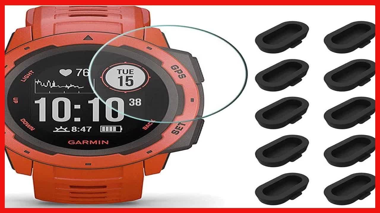 Защитите свои часы Garmin Intinct с помощью защитных пленок из высококачественного закаленного ст...