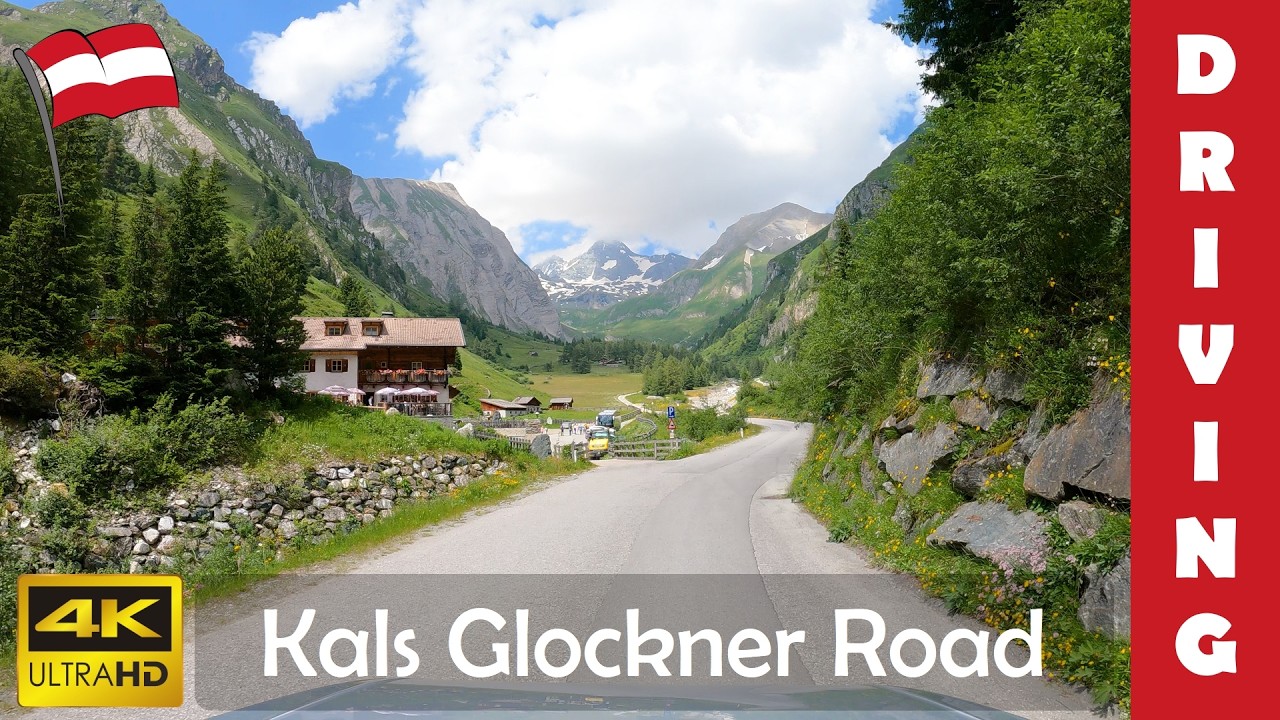 Driving in Austria 28: Kalser Glocknerstrasse to the base of Grossglockner | 4K 60fps