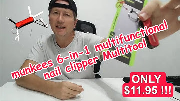 munkees 6-in-1 Multifunctional Nail Clipper Multitool Review 2024 | Compared to Victorinox