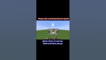 How to Make a 2 BY 2 PISTON DOOR with REDSTONE in MINECRAFT #shorts #minecraft #redstone #shortvideo