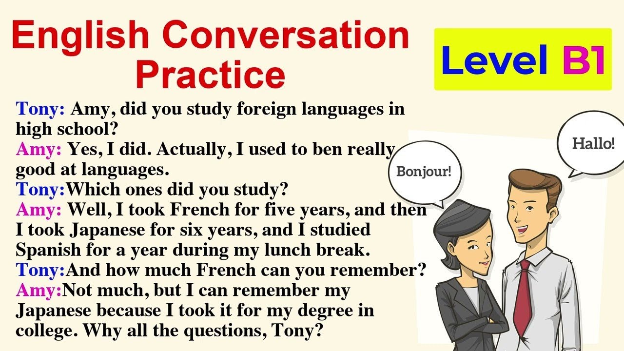 English Conversation Practice. Level B1 - YouTube