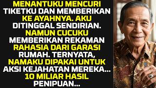 Tiket Rp180 Jt KUBAYAR, Menantuku Kasih Ke Ayahnya & Buang Aku Di Bandara... Dia Tak Sadar Bahwa...