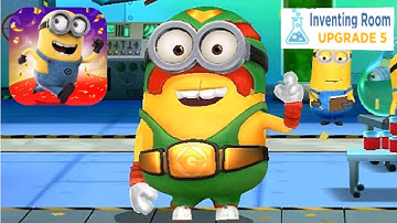 Minion Rush Luchador Costume rare minion Inventing room fullscreen android gameplay walkthrough