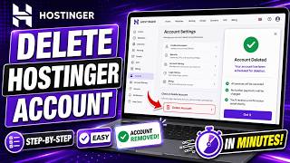 How to Permanently Close Your Hostinger Account 🔐 | Full Walkthrough