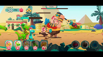 Dino Bash 2 Travel Through Time Island 5 Level 3