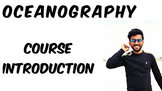 oceanography ; course introduction