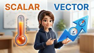 Scalars vs. Vectors in 1D Physics: Explained with 3D Animation!