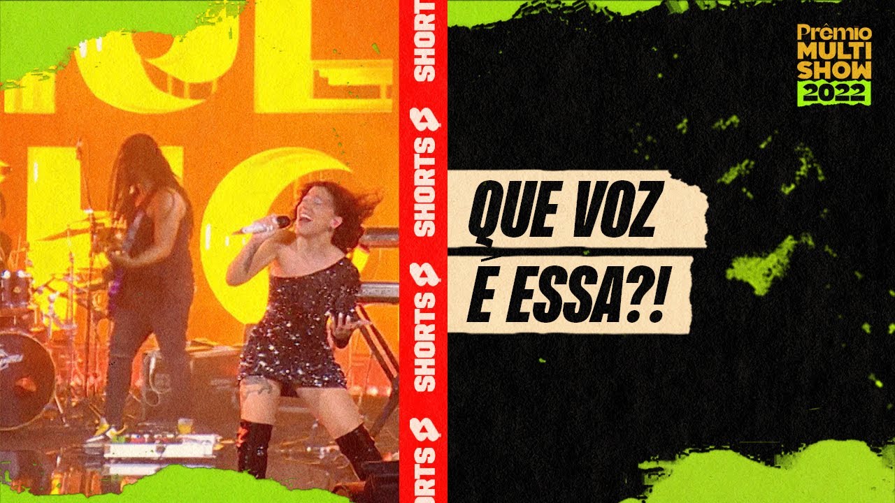 ⁣Priscila Alcantara faz AGUDO IMPRESSIONANTE | Prêmio Multishow 2022 #shorts